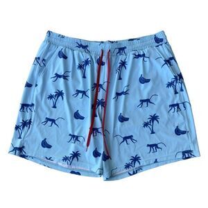 Nomad Trunks by Savage Tacticians‎ Blue Monkey Swim Trunks Men's 2XL